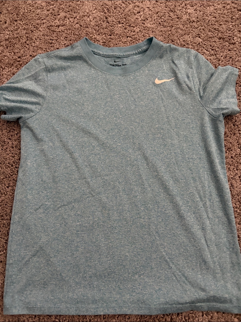 Nike Light Heather Blue Short Sleeve Dri-Fit Tee